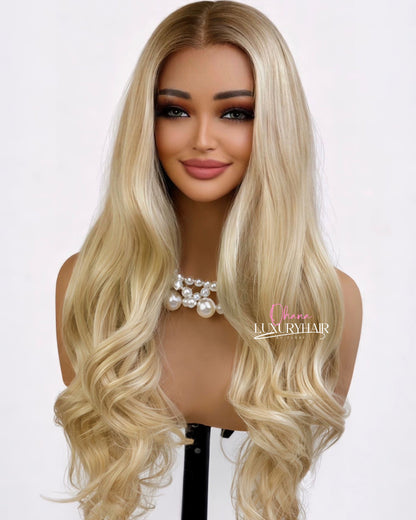 Perruque Alana – Longue Blond Lumière Ondulations
