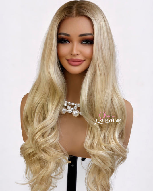 Perruque Alana – Longue Blond Lumière Ondulations