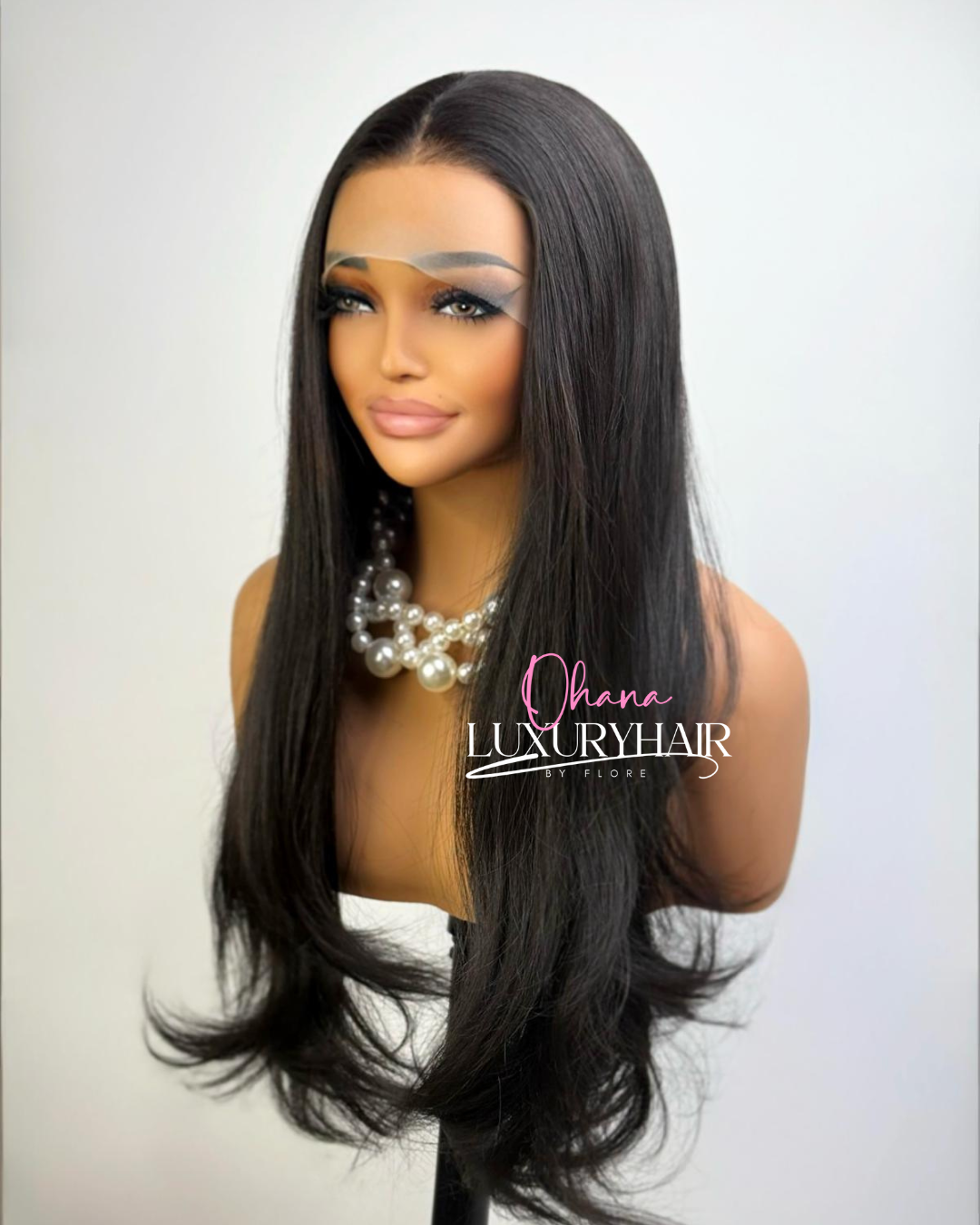 Perruque Béatrice – Longue Lisse Noir Intense Effet Naturel