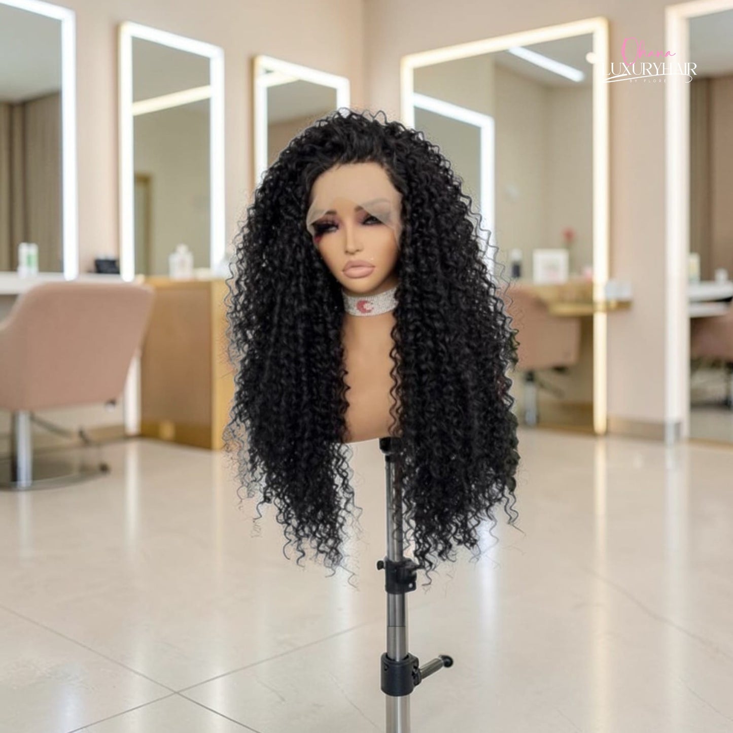 Sonia – Perruque Deep Curl Noir Effet Naturel