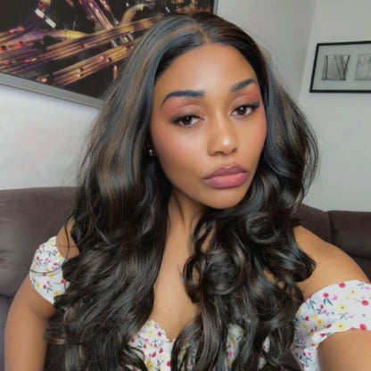 Ciara – Perruque Longue Ondulée Brun Profond Effet Naturel