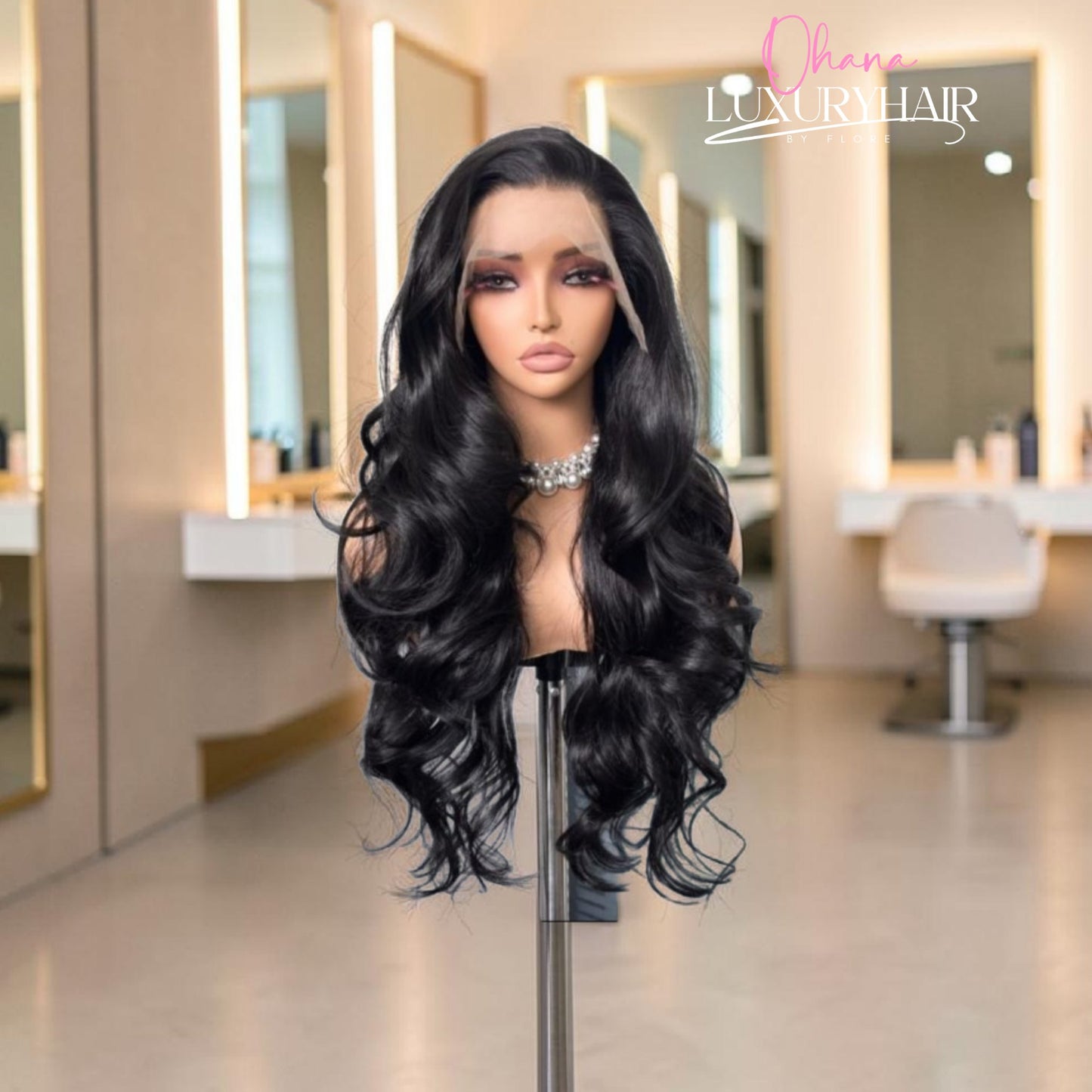 Kelly Queen-perruque Noire body wave ultra naturelle