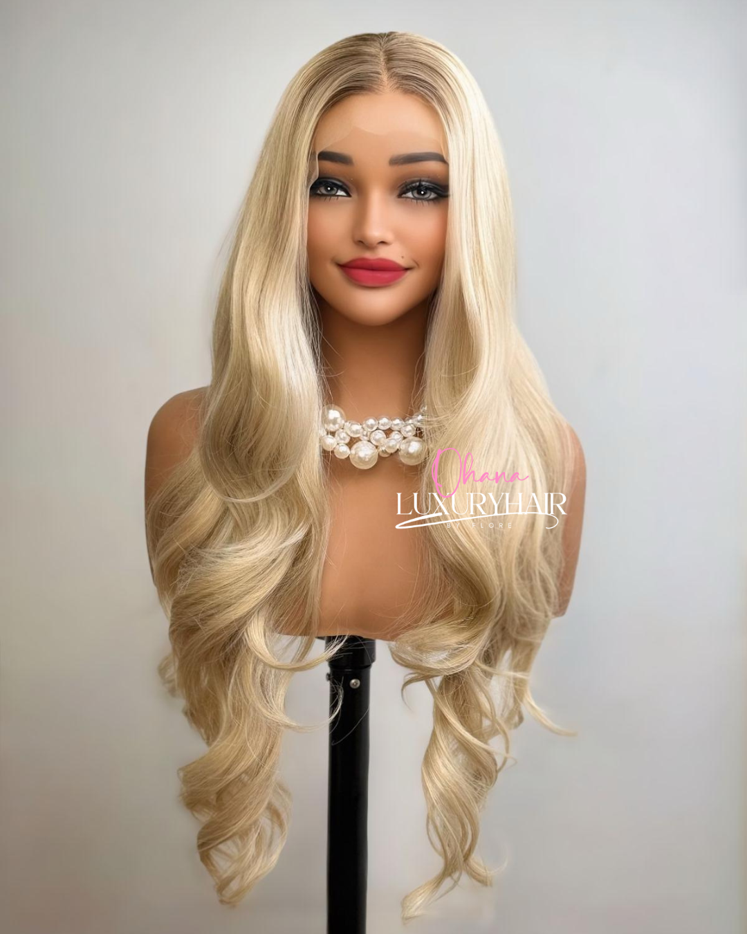 Perruque Alana – Longue Blond Lumière Ondulations