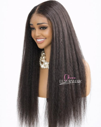 Perruque Naomi Kinky Straight Luxe- Lace HD Naturelle