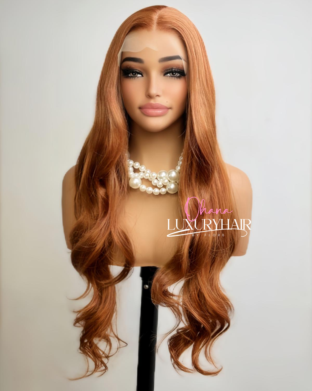 Perruque Ruby –Cuivré Intense Long Ondulé