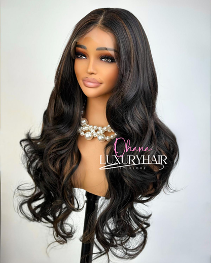 Perruque Ciara – Longue Ondulée Brun Profond Effet Naturel